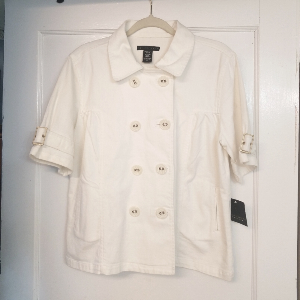 apostrophe Denim Button Top